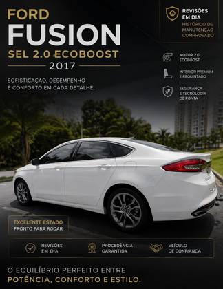 FORD FUSION 2.0 SEL 16V GASOLINA 4P AUTOMÁTICO FORD FUSION 2.0 SEL 16V GASOLINA 4P AUTOMÁTICO